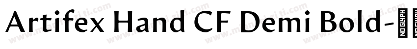 Artifex Hand CF Demi Bold字体转换